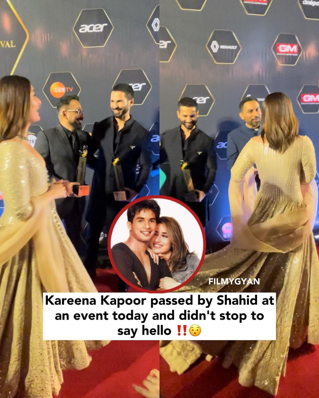 Did Kareena Kapoor Khan Royally Ignore Shahid Kapoor At The Red Carpet